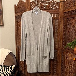 Old Navy Light Gray Open Front Cardigan